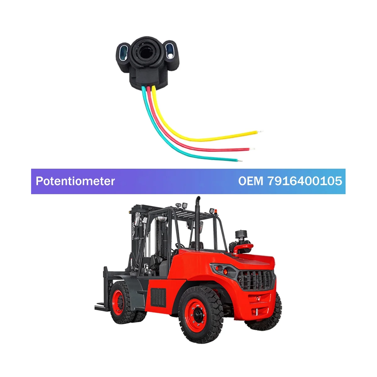 Forklift Parts Accelerated Accelerator Potentiometer for Linde Accelerator T20AP,T20SP,L12,L14L14APL16AP 7916400105