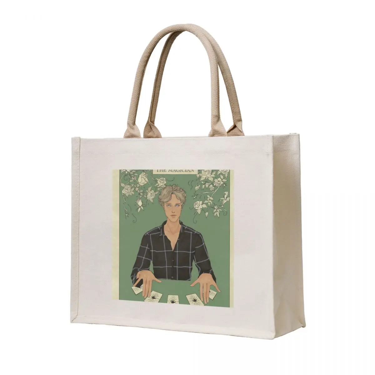 The Raven Cycle - Adam Parrish The Magician Tarot Tote Bag Customizable tote bag custom fabric bag Big