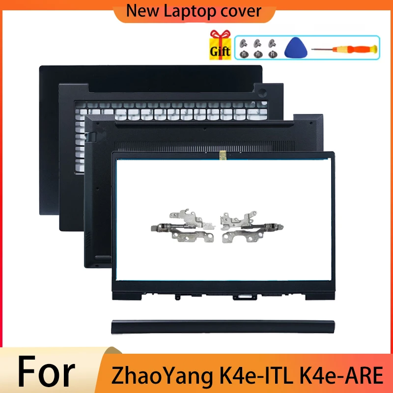 

NEW Housing FOR ZhaoYang K4e-ITL K4e-ARE LCD Back Cover Front Bezel Palmrest Bottom Case Laptop replace cover