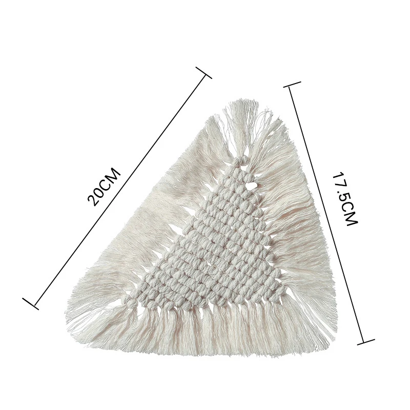 مفارش مكرامي لطاولة الطعام ، مفارش قطنية منسوجة ، بوهيمي ، زفاف ، مطبخ ، ديكور منزلي ، 2 صولًا