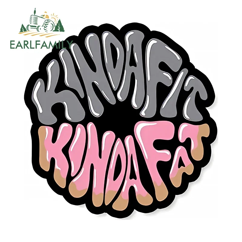 

EARLFAMILY 13 см X 12,8 см для подходят для толстых пончиков, автомобильные наклейки, простые солнцезащитные наклейки, креативный устойчивый к царапинам багажник, мультяшный декор