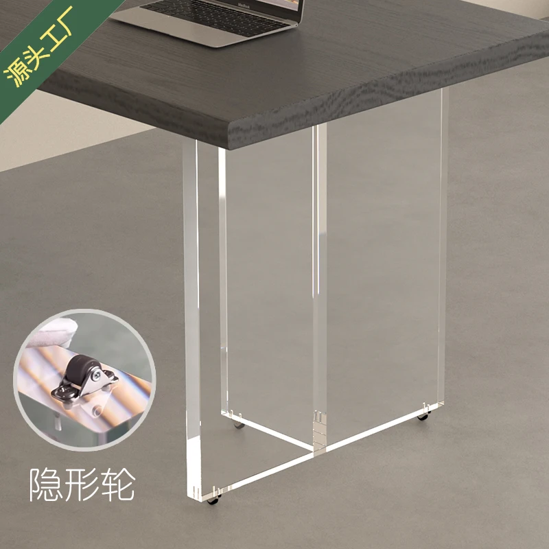 Customizable 4cm Thick Plate with Pulley - equipped Invisible Transparent Acrylic Table Leg Brackets: Ideal for Suspended Telesc