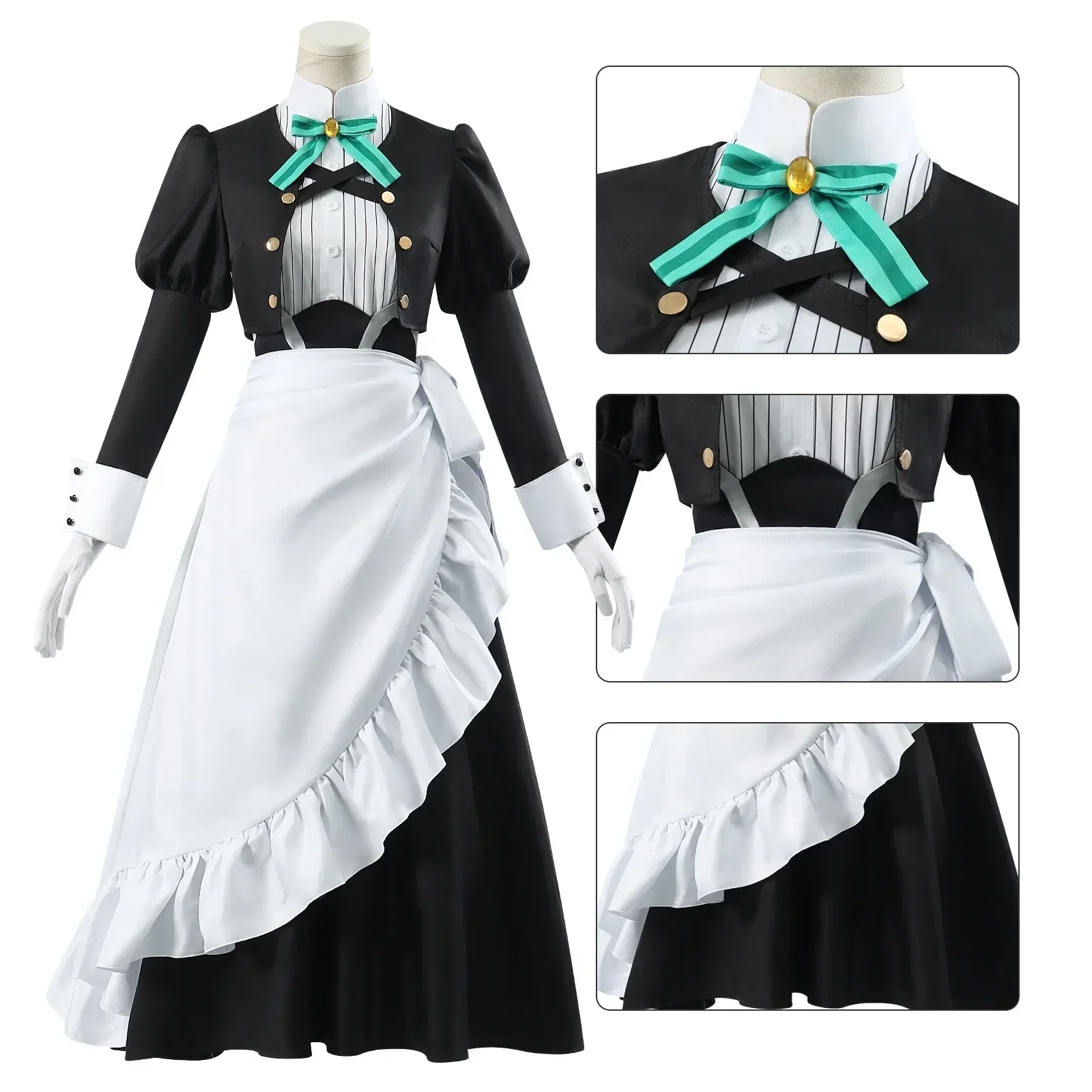 You Are Ms Servant Yuki Yokoya Xue Cosplay Costume Wig Uniform Maid Dress Anime Halloween Carnival Party Outfits for Adult Women