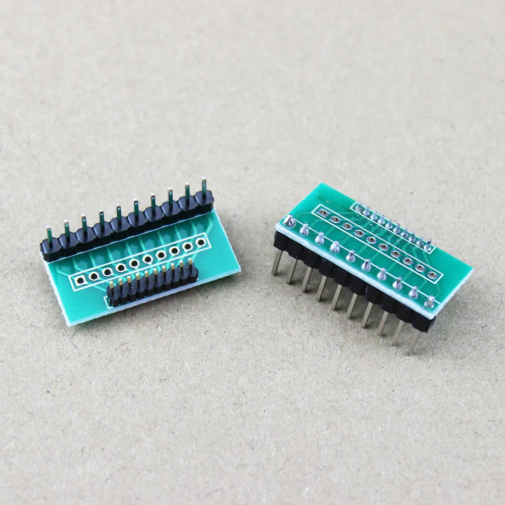 1Pce 1.27mm To 2.0mm To 2.54mm Pitch Transfer Plate Converter Single Double Row 10 Pin PCB PCI Adapter Board WP-027