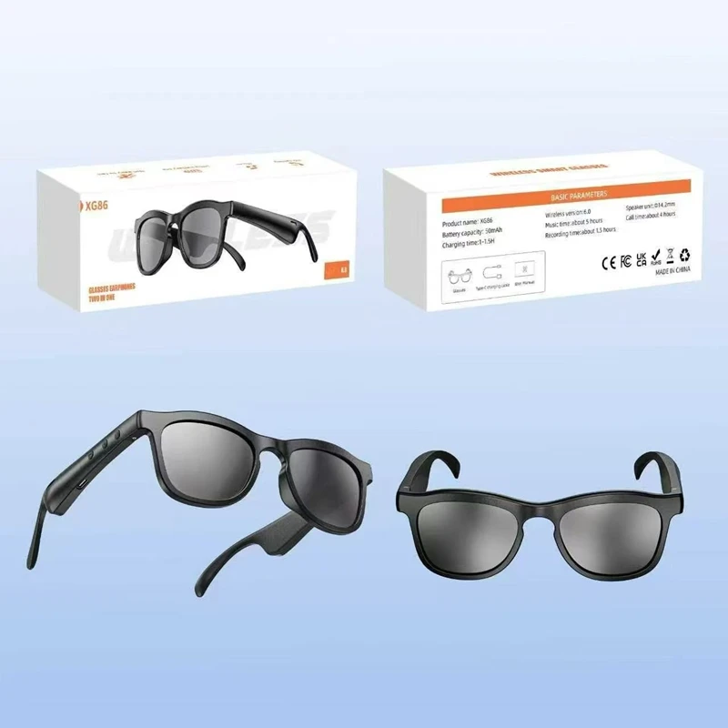 Lenovo Bluetooth AI Smart Glasses 8K HD Intelligent Recording Remote Control Translator Voice Assistant Camera Touch Glasses image 6