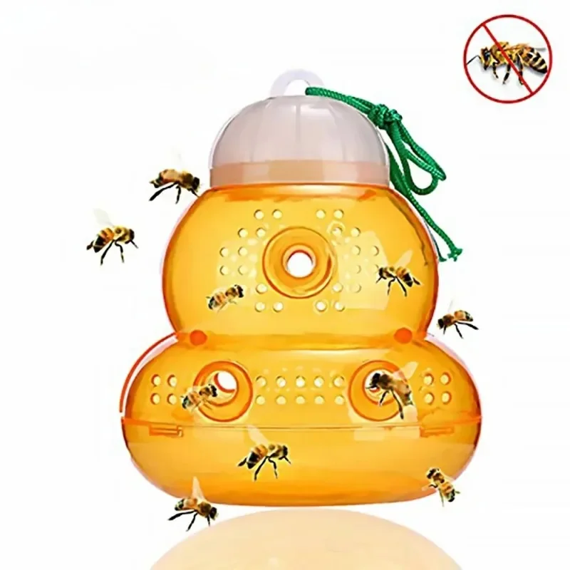 Wasp Trap Outdoor Reusable Portable Wasp Catcher Non-toxic Pest Control Garden Multi-hole Bee Trap for Home Farm Yard Supplies