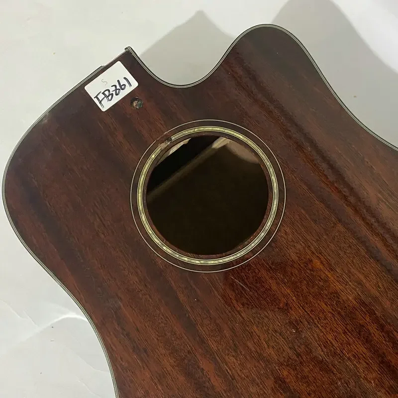 FB861 41 Inch Solid Mahogany Acoustic Guitar Body Cutaway  for Guitar DIY Part Custom Order