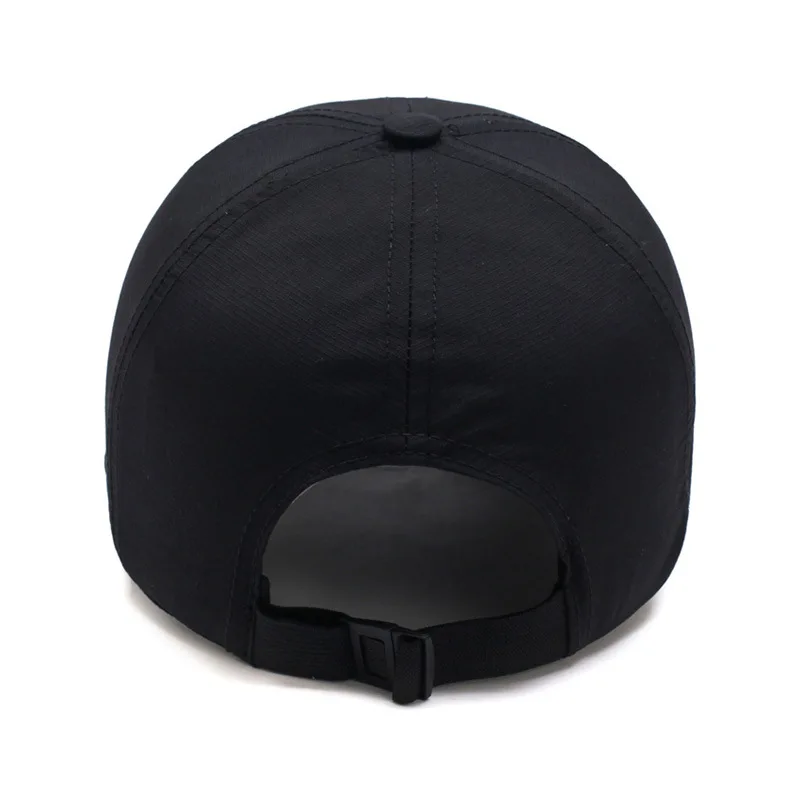 Solid Sports Baseball Cap, Sun Protection Quick Drying Snap Buckle Soft Top Casual Outdoor Dad Hat For Adults
