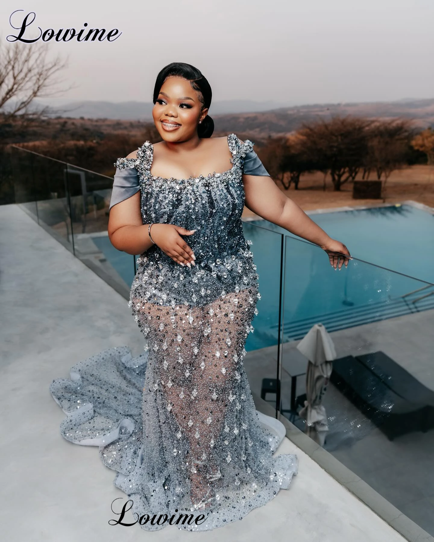 

Вечерние платья с кристаллами больших размеров Русалка с квадратным вырезом Вечерние платья Вечерние платья Robes De Soirée по индивидуальному заказу