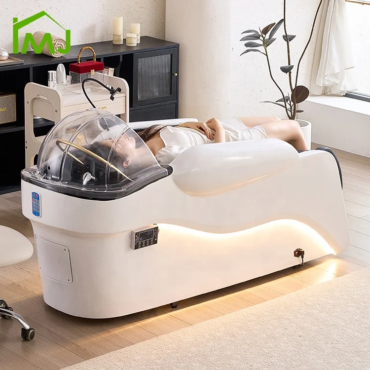 

Beauty Hair Salon Full Body Electric Massage Hair Washing Chair Shampoo Bed