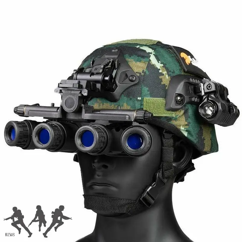 FMA Tactical Airsoft GPNVG 18 Night Vision Goggle Helmet Bracket base NVG DUMMY Model With Work Lens and Cable No function