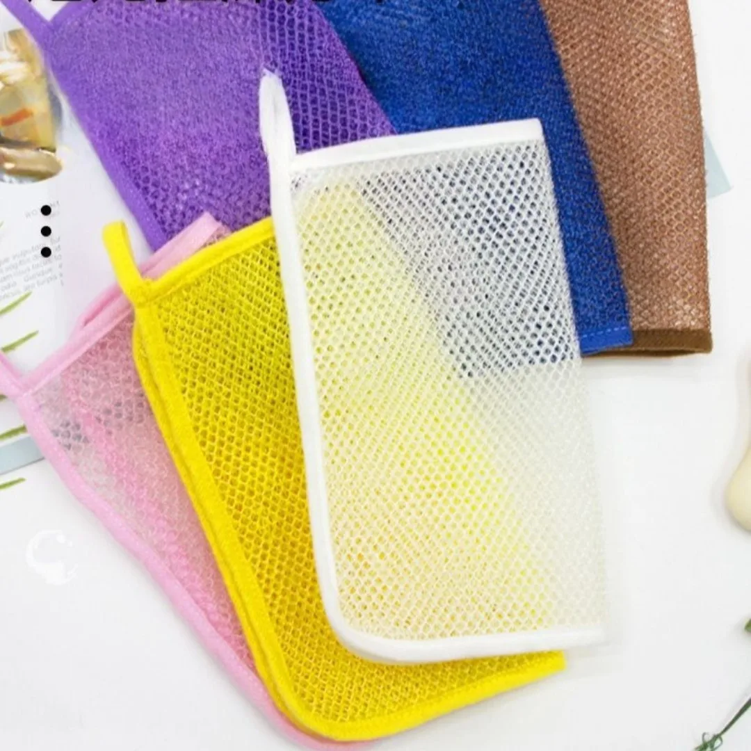 

Африканская сетка для ванны, протирка, мочалка, сетка для ванны, отшелушивающая губка для душа, нейлоновая щетка для полотенец для скруббера для тела, гладкая кожа