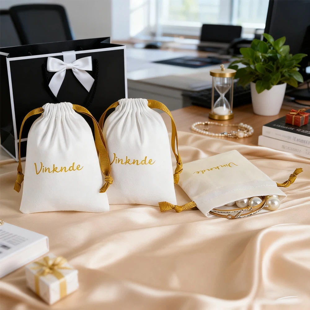 

Модная фланелевая упаковка для волос с логотипом на заказ, бархатная подарочная косметичка, роскошная пылезащитная одежда на шнурке, ювелирные изделия, мешочки для конфет