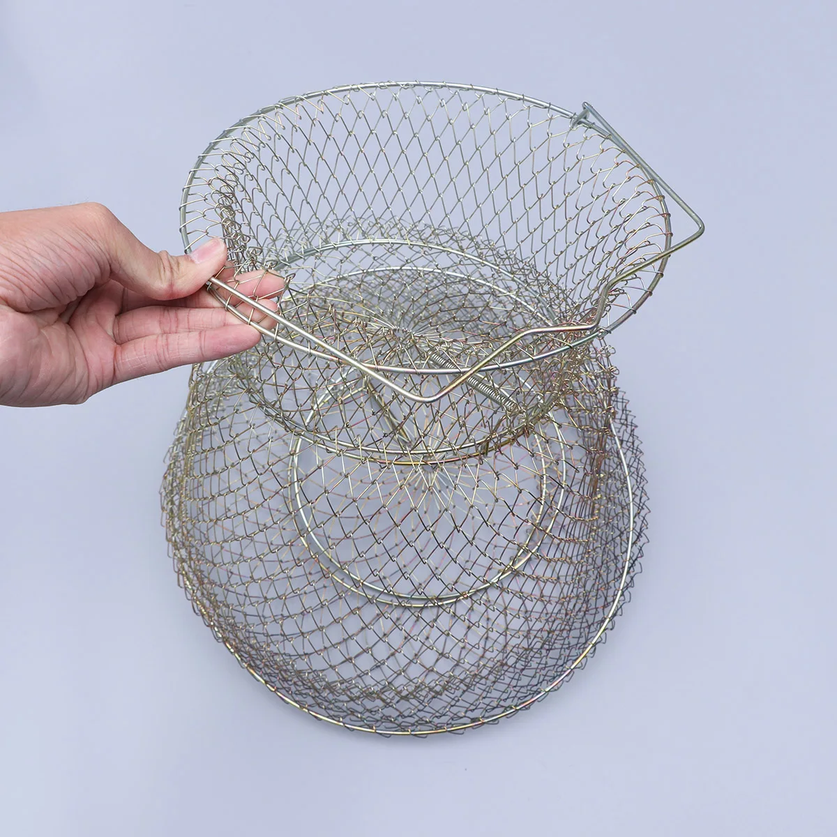 

35 CM Foldable Fishing Net Durable Nets Tools Easy Storage Large Capacity River Lake Sea Fishing Equipment
