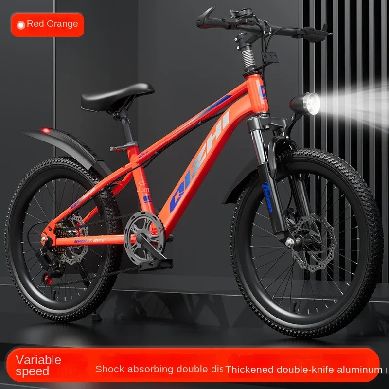 Selfree Mountain Bike per bambini 6-12 anni a velocità variabile e ammortizzatore doppio freno a disco 20 pollici 22 pollici maschio e femmina