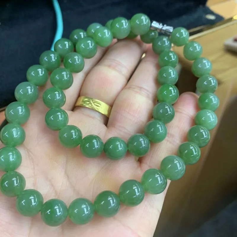 Collier jaspe Hetian 10 mm