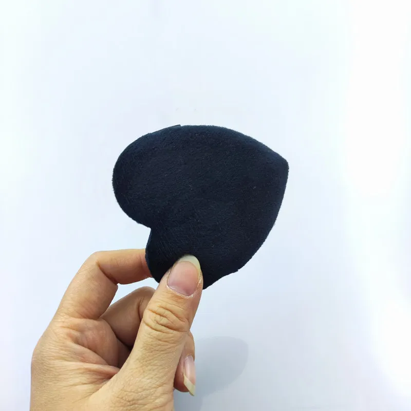 6pcs Reusable Love Heart Shape Velvet Powder Puff Face Makeup Sponge Cosmetics Soft Cotton Face Washable Sponge Puff