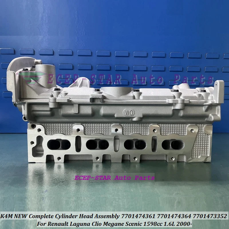 K4M NEW Complete Cylinder Head Assembly 7701473352 7701474364 For Renault Laguna Clio Megane Scenic 1598cc 1.6L 2000- 7701474361