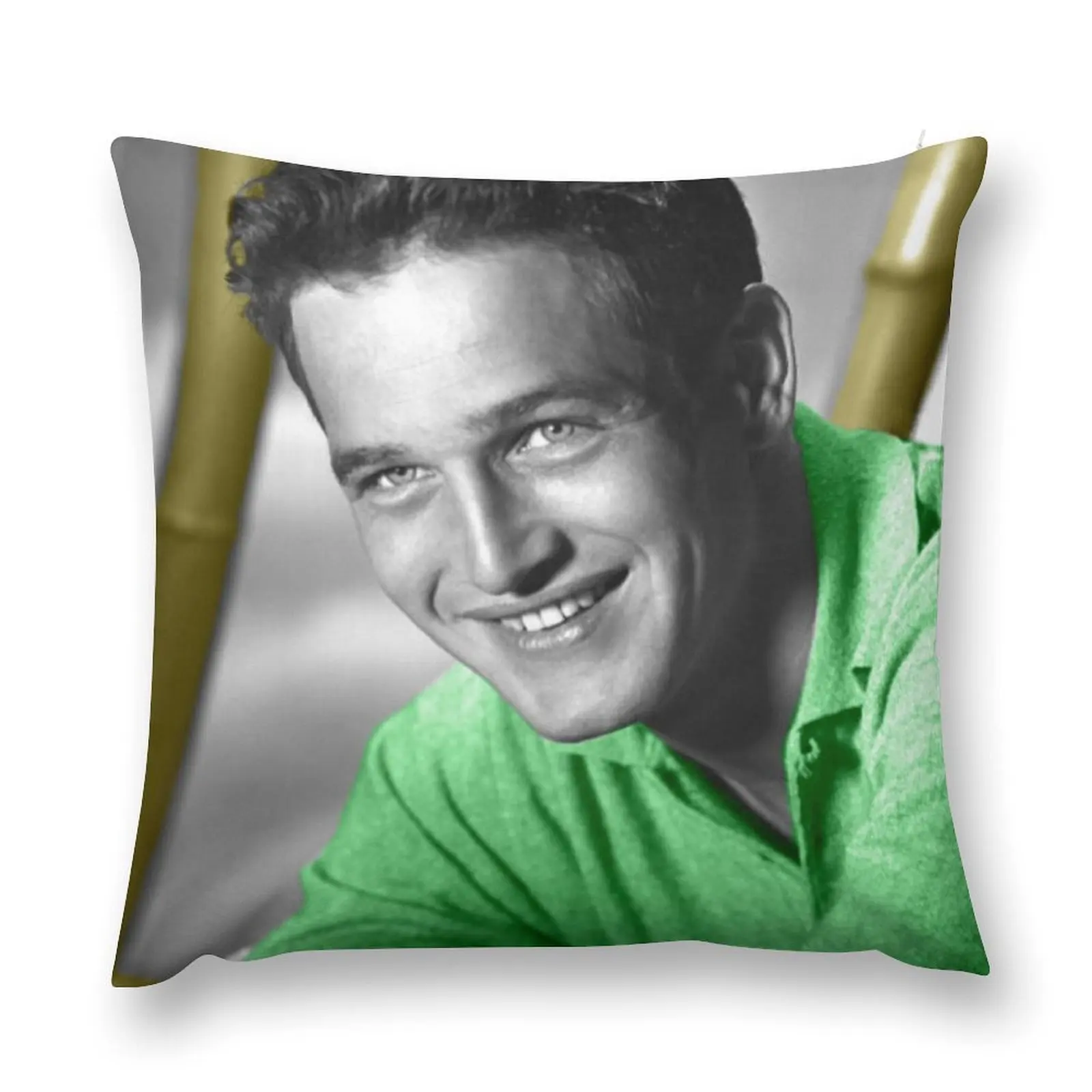 

Paul Newman with green jersey Throw Pillow Bed pillowcases Decorative Cushions pillow