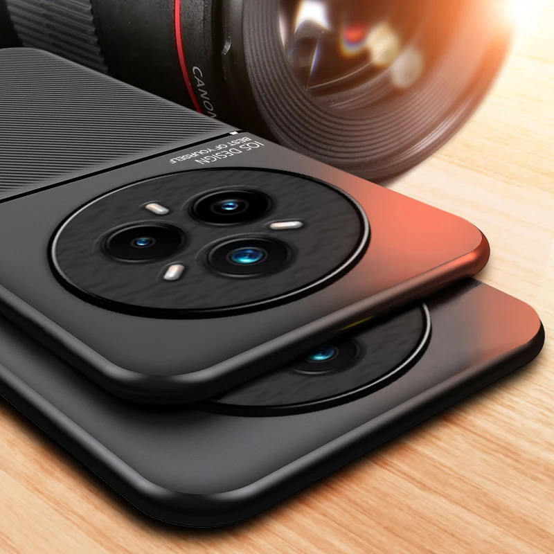 ل Realme 14 Pro حافظة مضادة للصدمات حامل سيارة مغناطيسي حافظة جلدية من السيليكون Realme 14 Pro + هاتف Fundas Realme 12/Realme 13 Plus