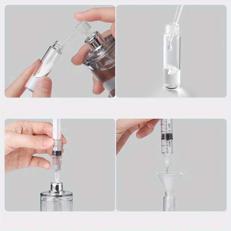 Flcopropriété pulvérisateur portable en verre pour femme, d'extraction pulvérisateur, atomiseur, pompe à parfum, d'extraction de voyage, quotidien, 5 pièces