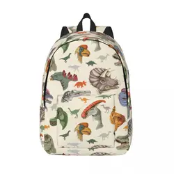 Vintage Ancient Dinosaurs Backpack for Boy Girl Kids Student School Bookbag Dinos Species Daypack Preschool Kindergarten Bag