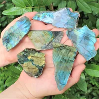 1pc Natural Labradorite Slabs Premium, Labradorite Slab Crystals, Labradorite Slice, Moonstone, Luminous Stone, Crystal Natural 3