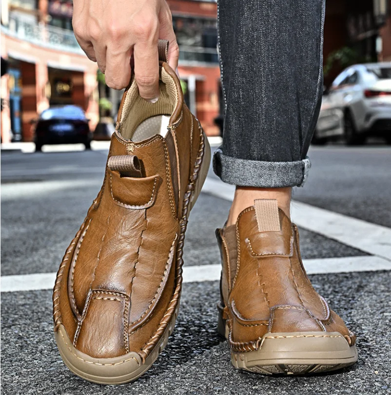 Men Boots Handmade Casual Shoe - Men'S Shoes Low Top review and price