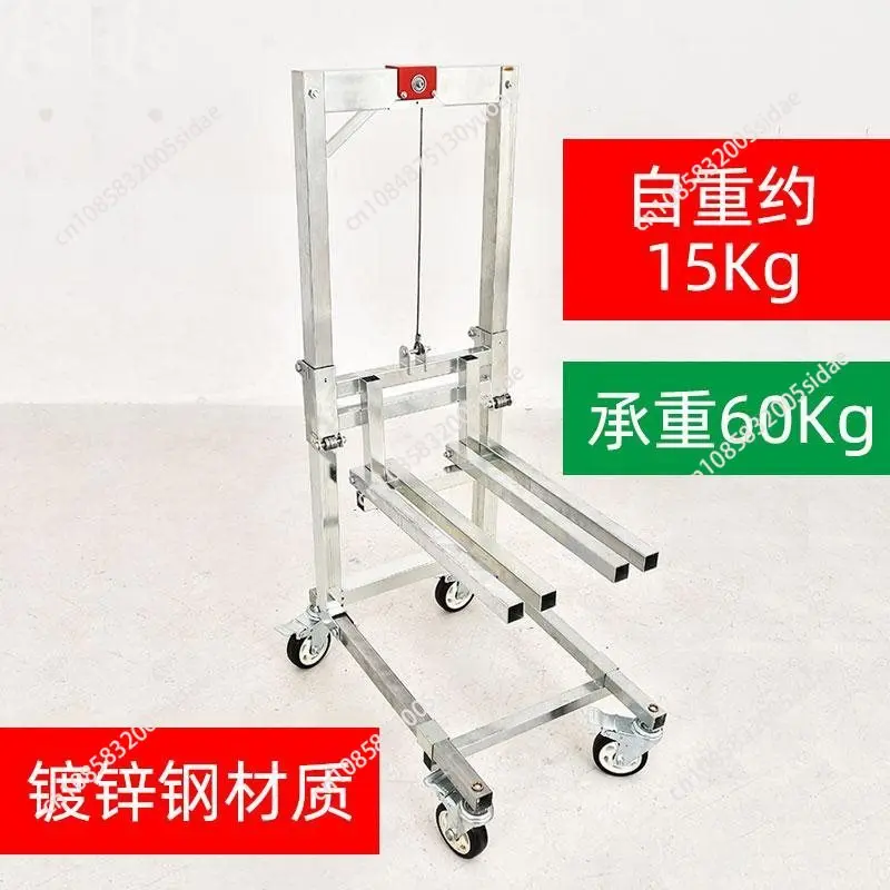 1pcs Four Wheels Portable Unloading Cart - Ultra-lightweight Folding Lift Cart Home Stall Mobile Tool