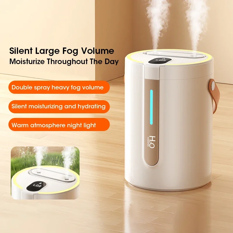 2.5L Humidifier Home Perfume Diffuser Low Noise Dual Spray Humidifier Portable Desktop Moisturizing Atomizer Air Humidification