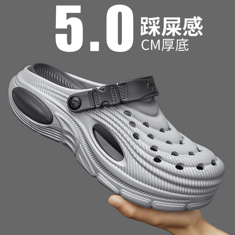 Plus Size 47 Summer Men Sandals Clogs Outdoor Garden Clogs Hole Shoes Male Casual Shoes Water Shoes Comfort Home Soft Slippers view 6