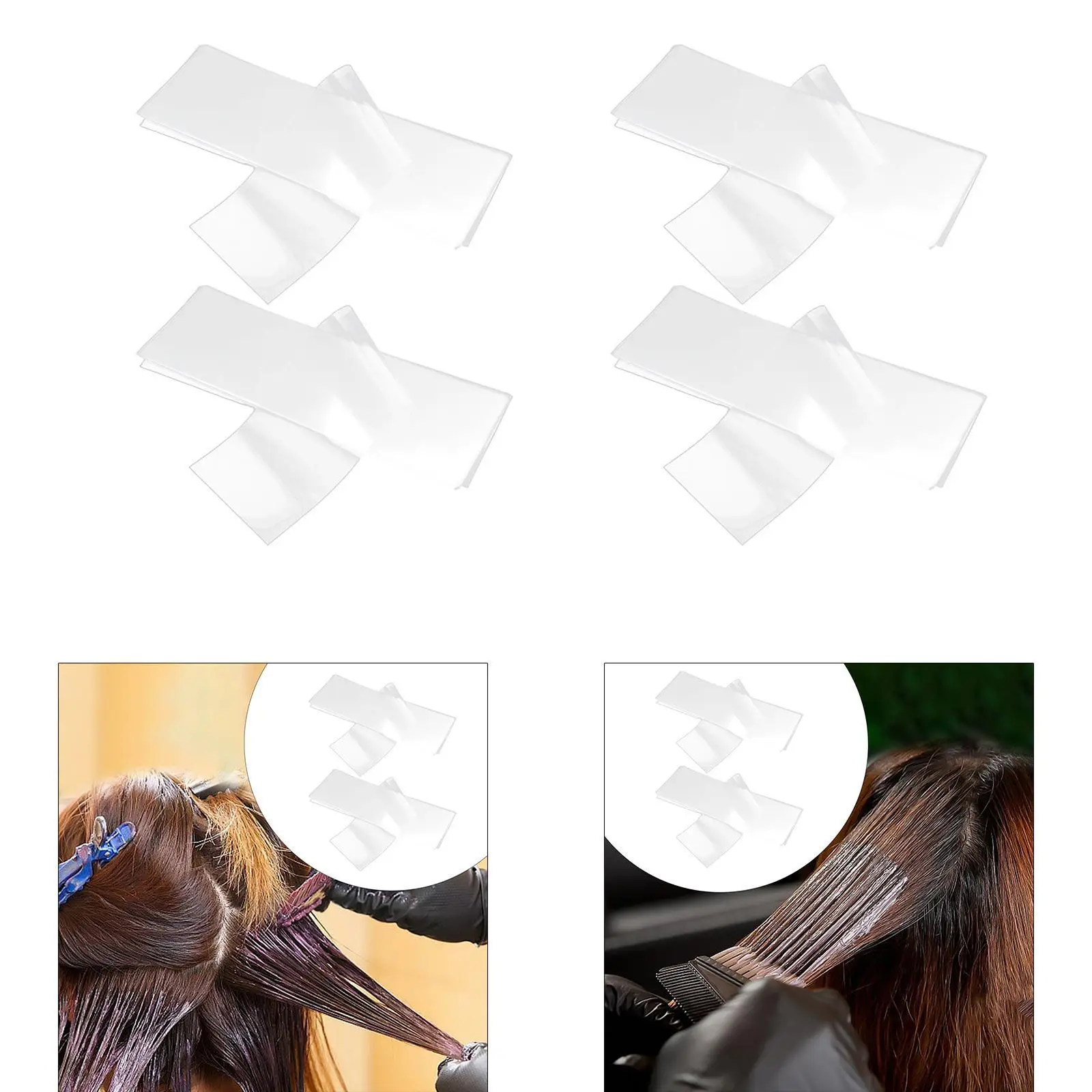 100 قطعة من ورق صبغ الشعر، أداة تصفيف الشعر والصباغة، أدوات الصالون، ورقة تسليط الضوء على الشعر قابلة لإعادة الاستخدام لصالون تصفيف الشعر