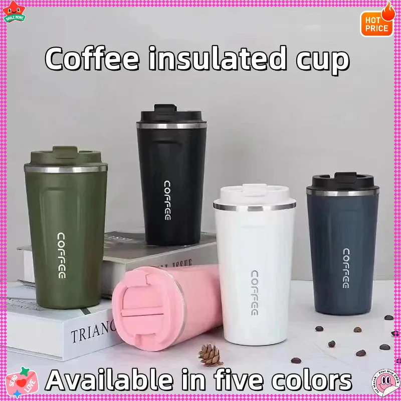 

380/510 мл термокружка для кафе, автомобильный термос, герметичная дорожная термокружка для чая, воды, кофе, двойная нержавеющая сталь
