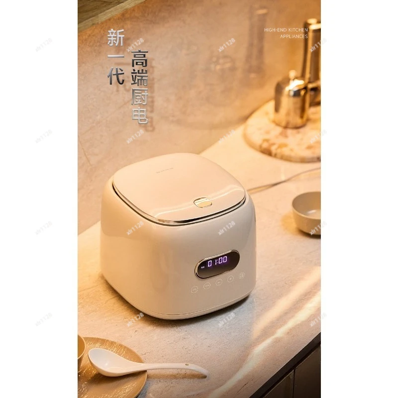 Portable 110V Electric Cooking Pot Stainless Steel Mini Rice Cooker