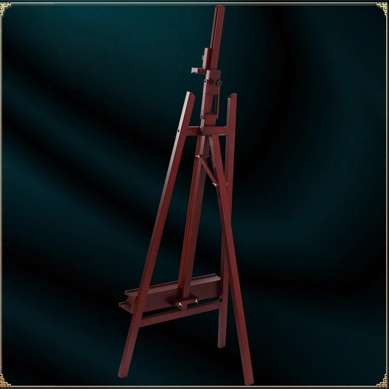 رف رسم زيتي مائل للأمام من خشب الزان 4K قابل للرفع وقابل للطي على شكل لوحة رسم مثلثة رف عرض الغواش #3