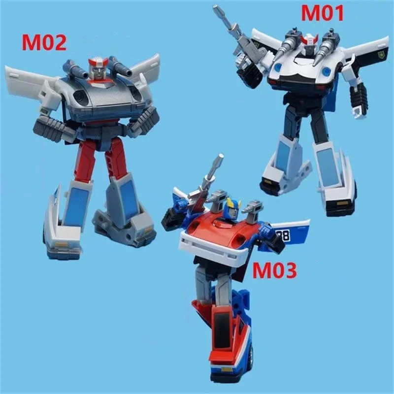 IRONTRANS Transformation M01 M02 M03 Police Wagon Thunderbolt Smog With Special Code G1 Action Figure Toys