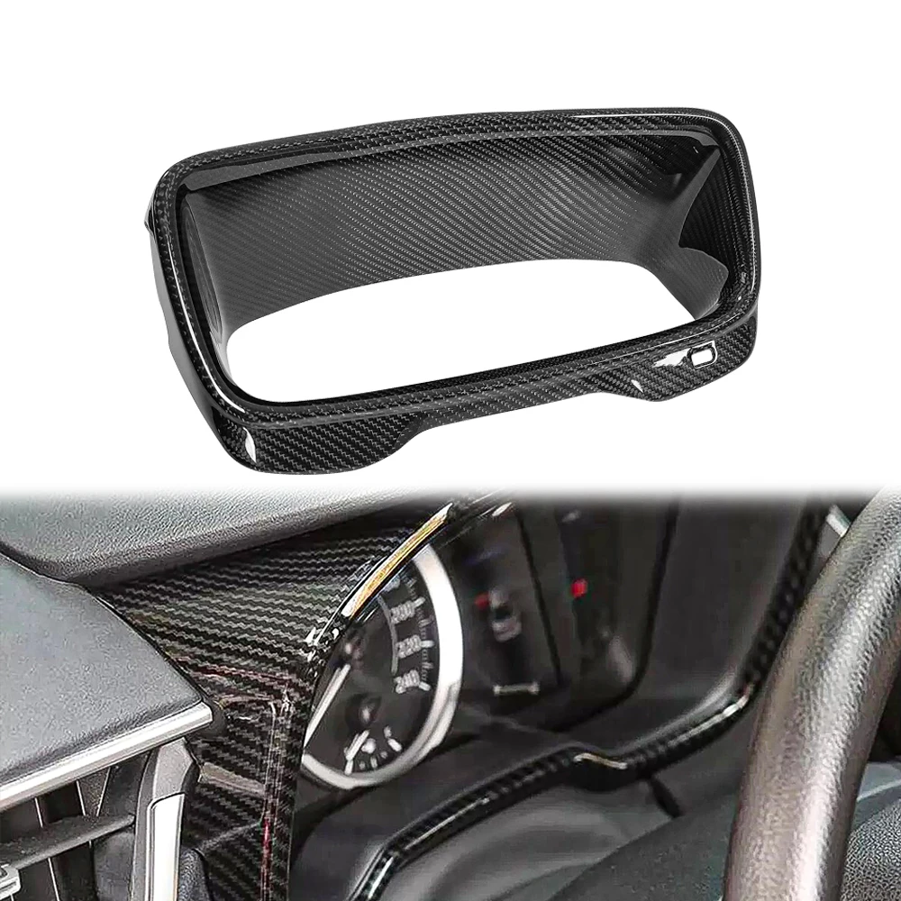 Real Carbon Car Dashboard Display Speedometer Gauge Cover Trim For Toyota GR Corolla 2023up