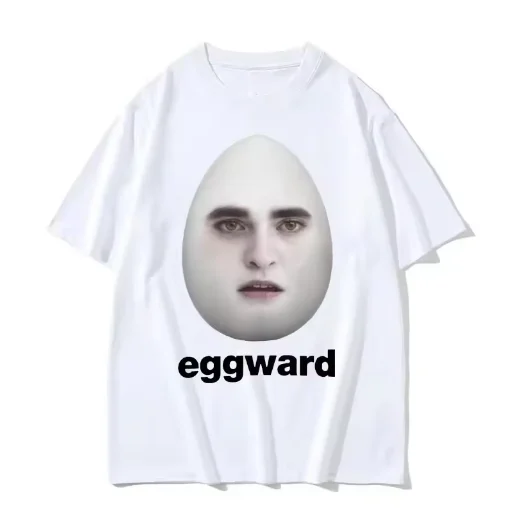 ميمي الشفق Eggward متعة تي شيرت إدوارد كولين روح الدعابة تي شيرت الرجال والنساء عادية القطن قصير الأكمام تي شيرت