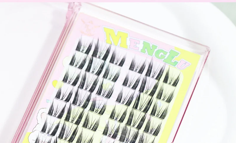 Neue Puppe Wimpern Verlängerung Natürliche Cat Eye Falsche Wimpern Cosplay Make-Up Cross Streifen Wimpern Handgemachte Manga Anime Lash – Detail 15