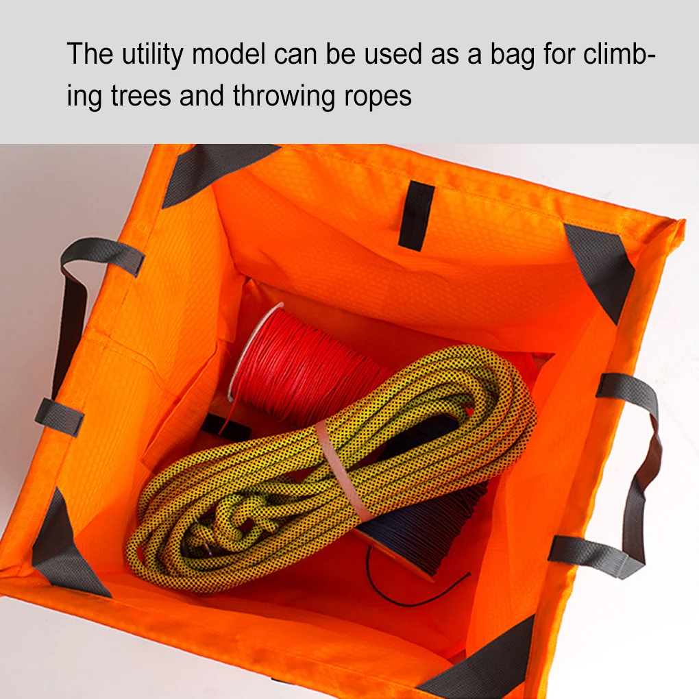 Cesta de Corda Multiuso para Organização e Armazenamento, Bolsa Dobrável, Rock Climb Acessório Sacos, Suporte, Equipamento Bolsas