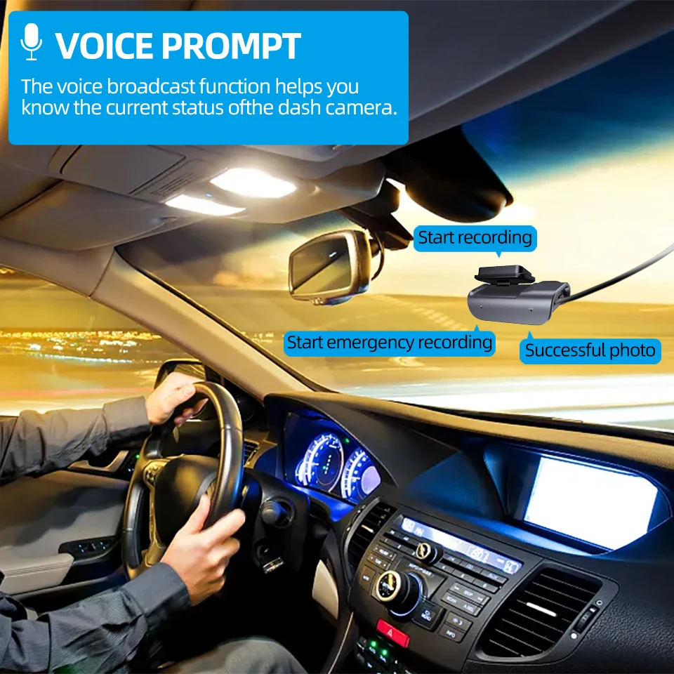 ACCEO 4K Auto-Dashcam Vorne mit Nachtsicht, GPS, WLAN, 24-Stunden-Parkvideoaufzeichnung, Loop-Aufnahme, Auto-Blackbox – Detail 7