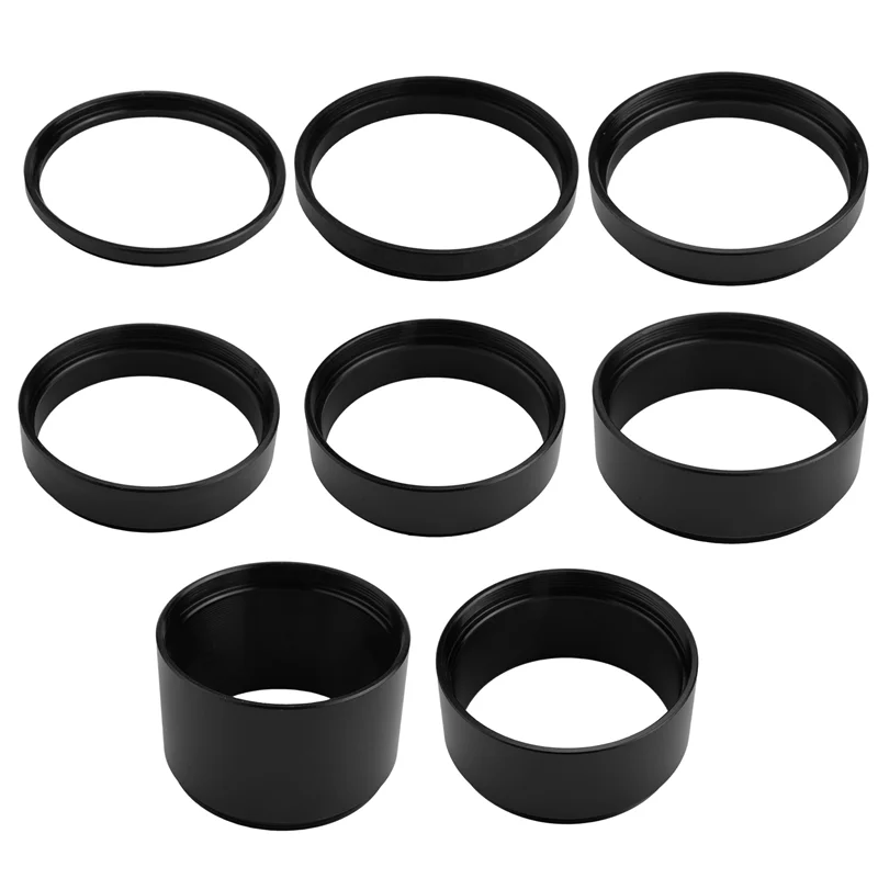 M48X0.75 Focal Length Extension Tube Kit 3/5/7/10/12/15/20/30mm for Astronomical Telescope Photography T2 Extending Ring