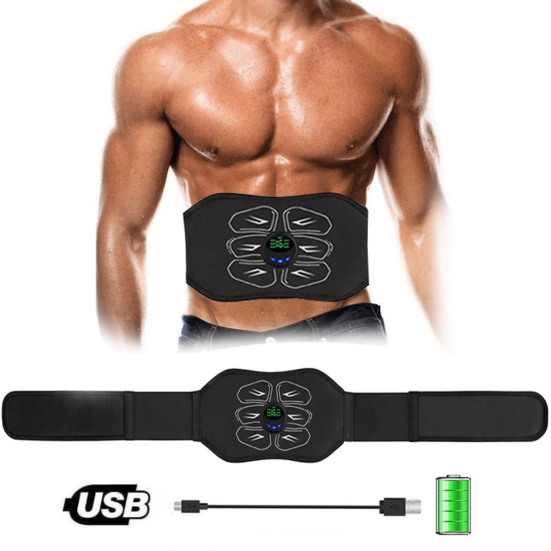 Cinturón de estimulación muscular EMS, estimulador ABS vibratorio, entrenador Abdominal, ejercitador, cinturón adelgazante, equipo de Fitness para gimnasio en casa, nuevo