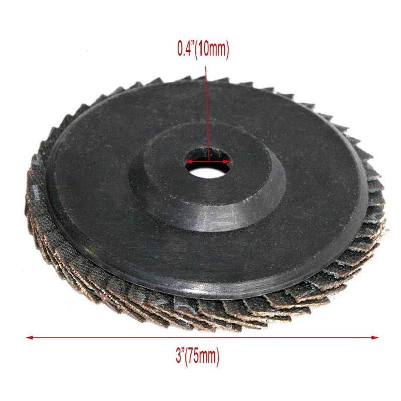 1PC 75mm 3 Inch Flat Flap Sanding Disc 80 Grit Grinding Wheels Blades Wood Cutting For Angle Grinder