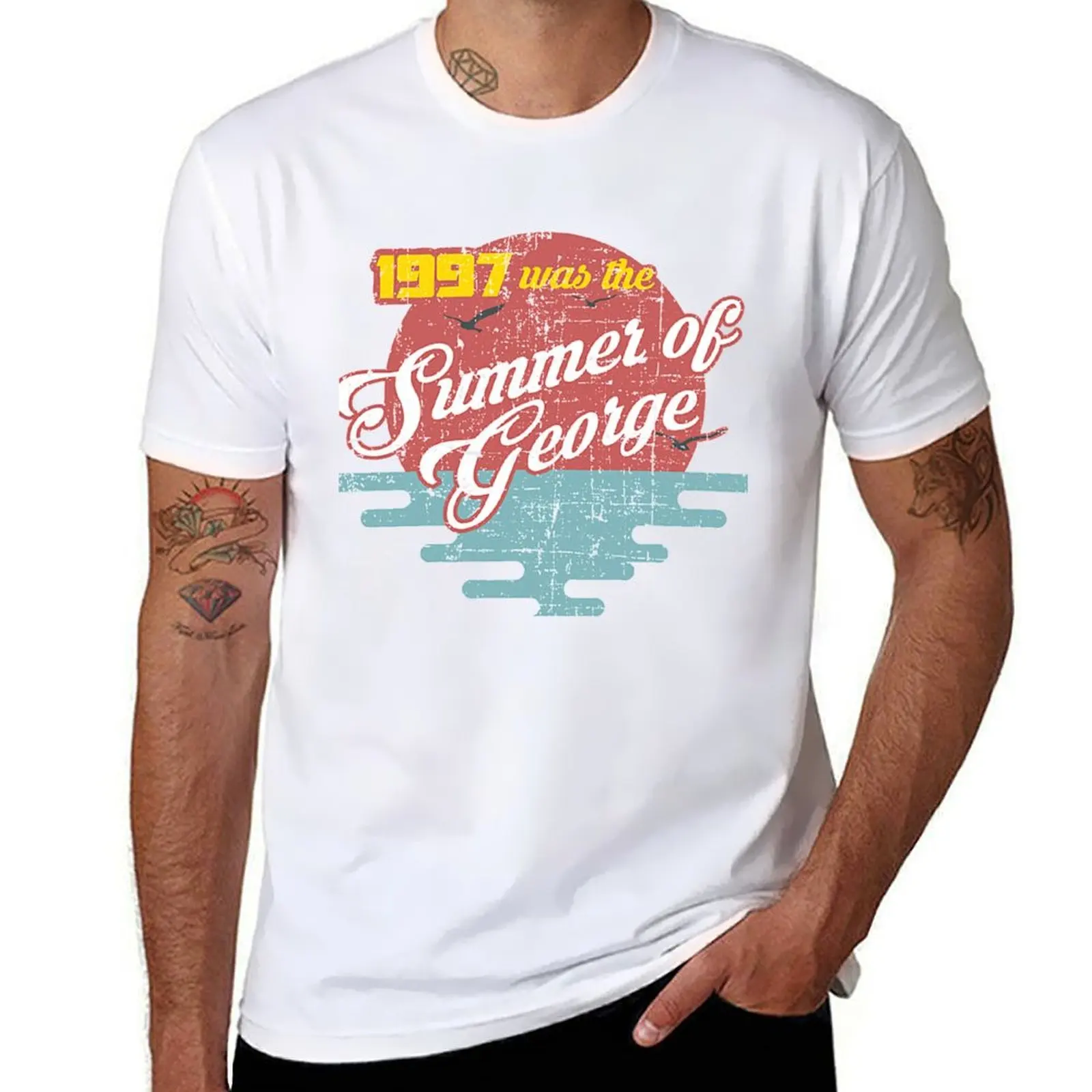 

The Summer of George distressed T-Shirt graphic t shirts for man man t shirt luxury T-Shirt