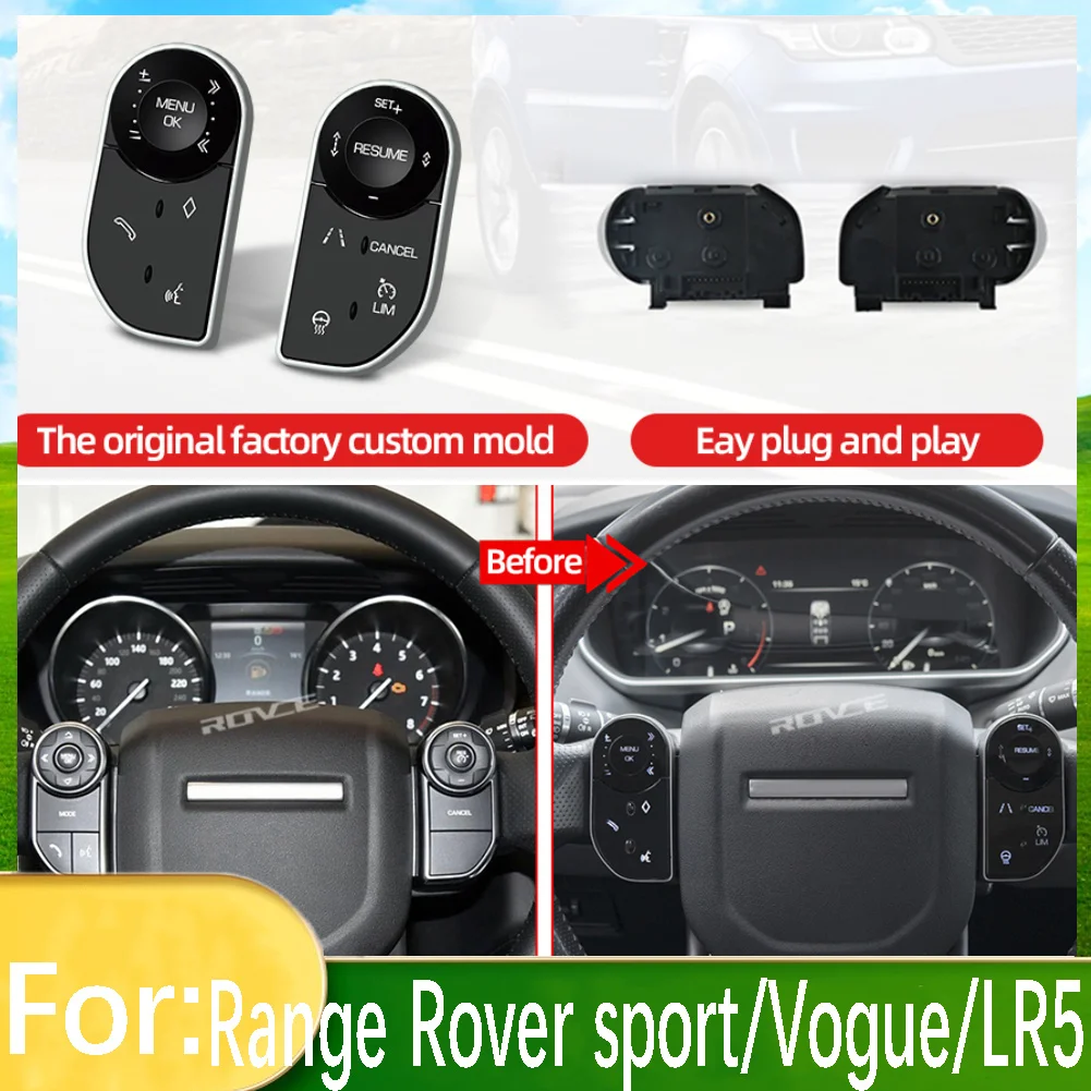 

For Land Rover Range Rover Sport L405/Vogue L494/Discovery 5 LR5 Car Steering Wheel Multi Function Control Keys Touch Buttons