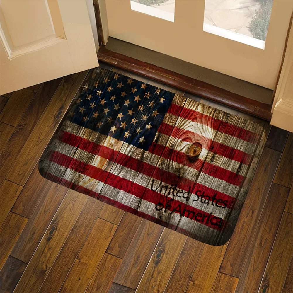 

Flag Doormat Floor Bath Mat Rug for Bed Room Mats Bedrooom Carpet Balcony Super Absorbent Bathroom Rug Non Slip Carpet Kitchen