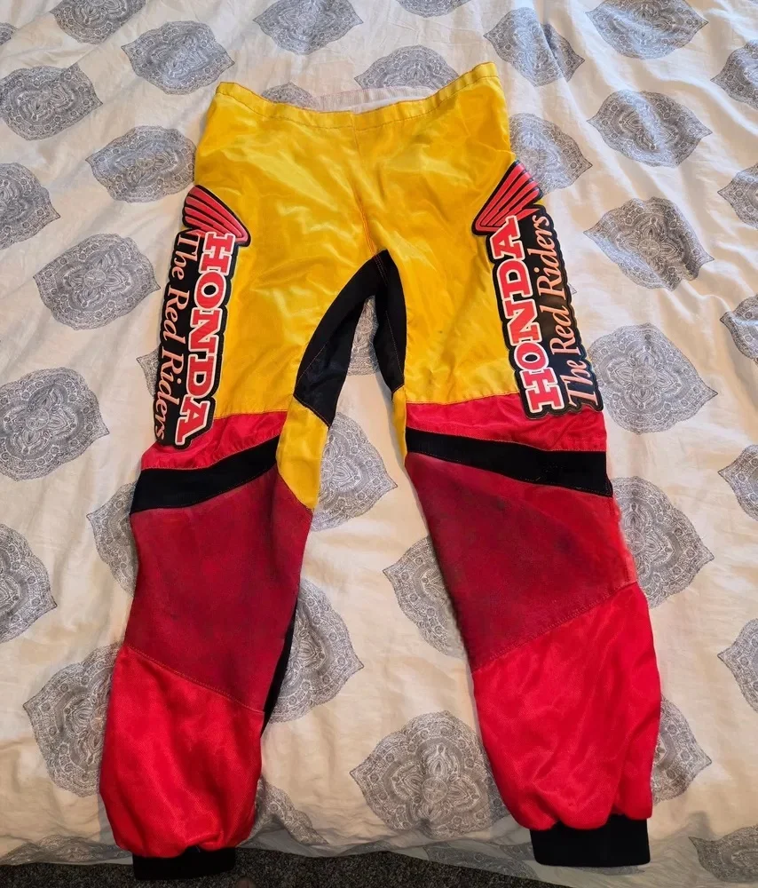 

Honda Red and White MX Pants NWT New 2026 Spring and Autumn Quick Drying Breathable Fashion Daily Casual Men's and Women's Pants