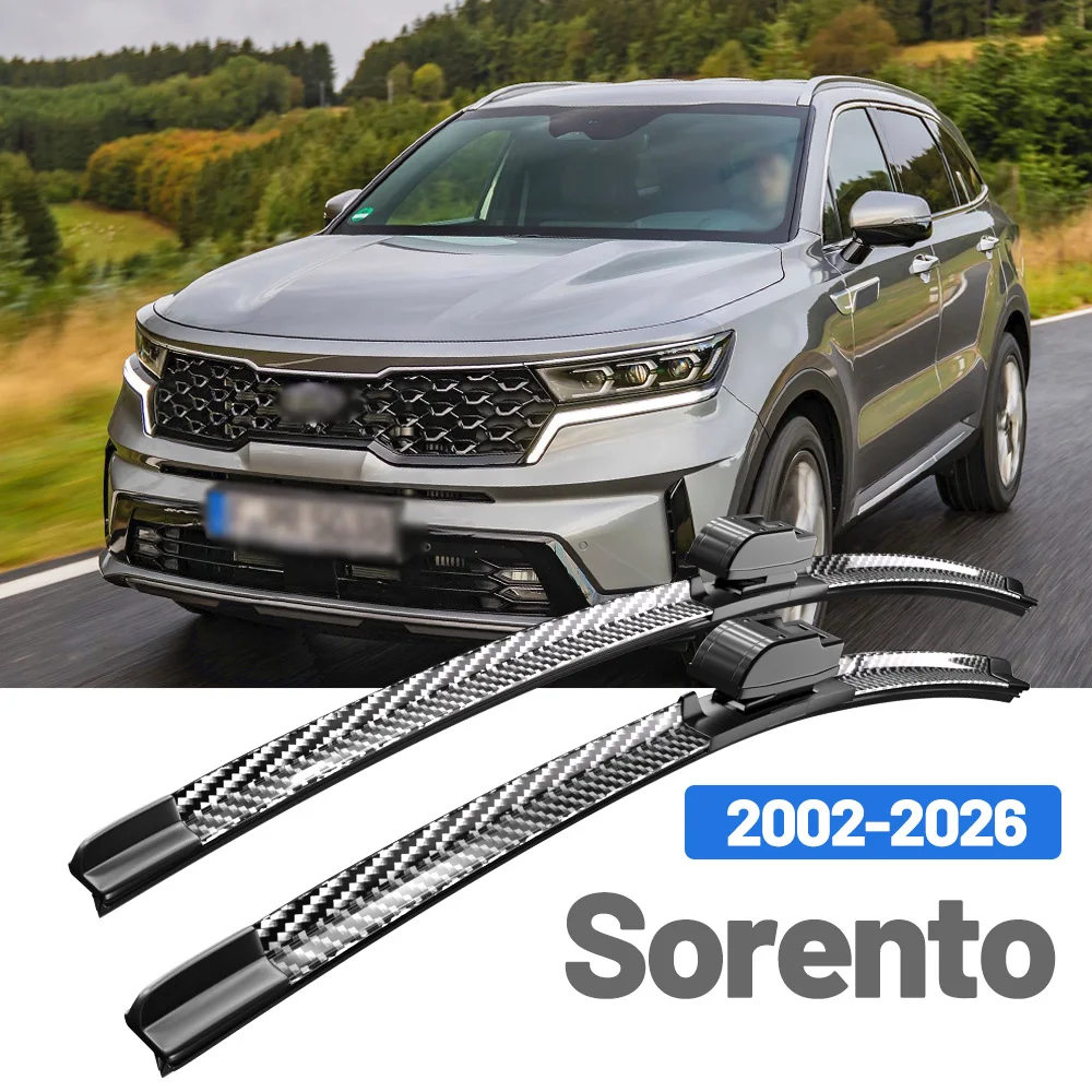Für Kia Sorento 2002-2026 2 Stück Frontscheibenwischer Windschutzscheibenwischer aus Kohlefaser 2011 2012 2013 2015 2018 2019 2020