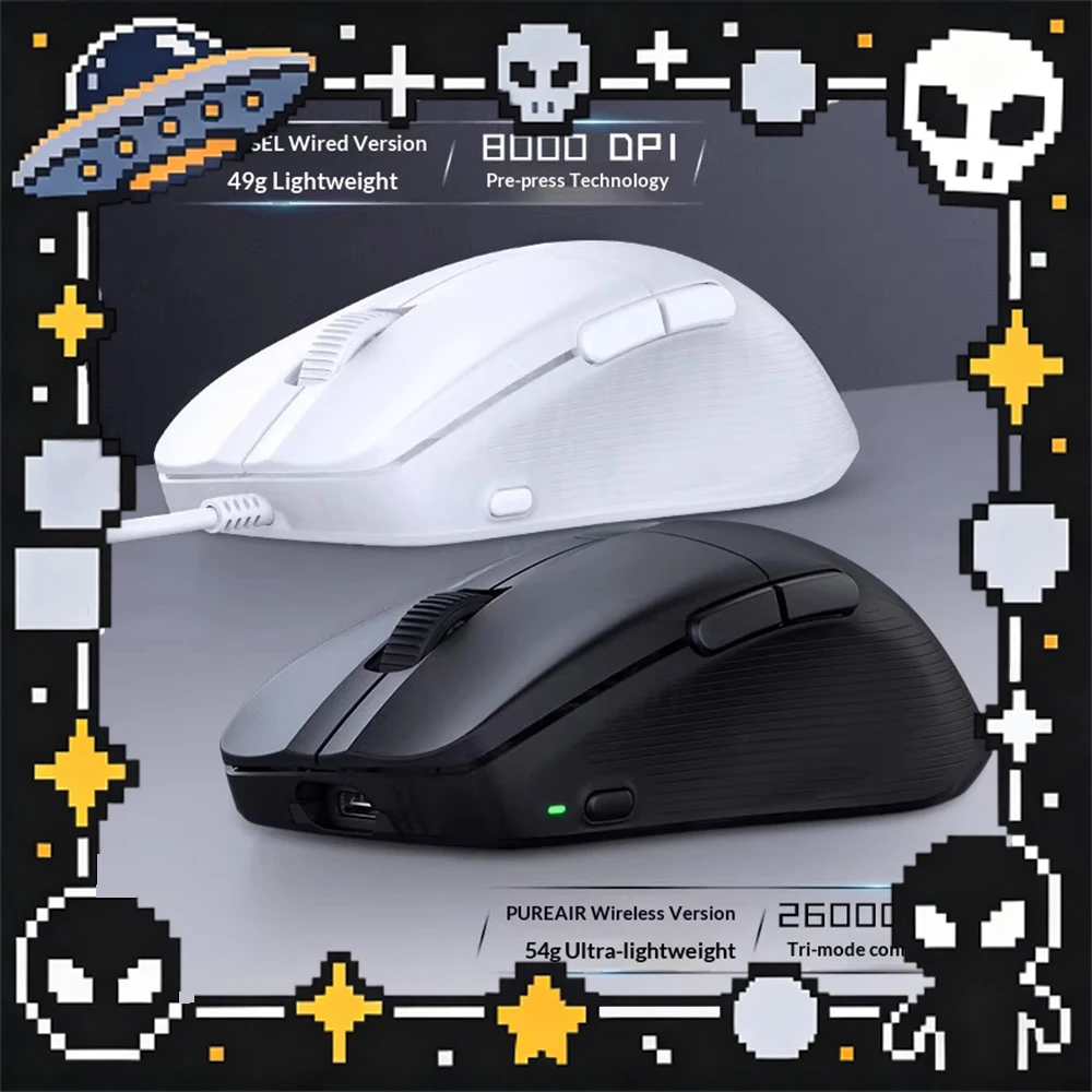 

Turtle Beach Owlman Wired Gaming Mouse 26000DPI Three Mode Connection PC Mouse Owlman Three Upgraded Engine Light Weight Gifts